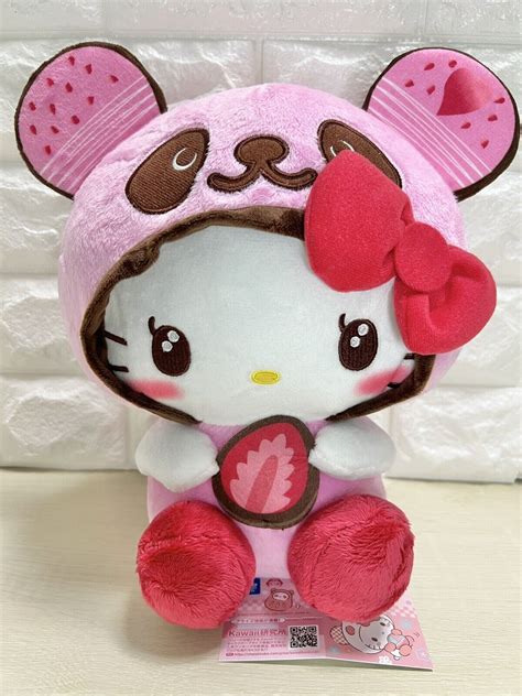 Sanrio Panda Hello Kitty Plush Doll Strawberry Chocolat Palettes Furyu