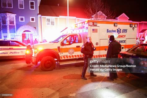 Boston Police Respond To Reports Of A Person Shot On Dudley Street In