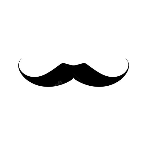 Bigode Preto De Fundo Transparente De Cone De Clipart Jovem Png