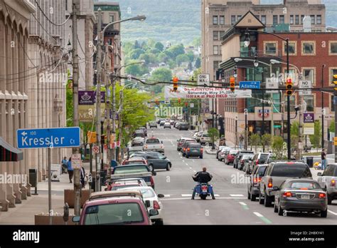 Spruce Street, downtown Scranton, Pennsylvania Stock Photo - Alamy