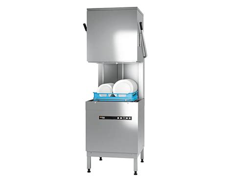 Hobart Ecomax H604sw 12b Hood Passthrough 500mm Basket Frontloading Commercial Dishwasher With