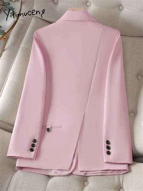 Yitimuceng Autumn Winter Blazer Women 2023 New Korean Fashion Long