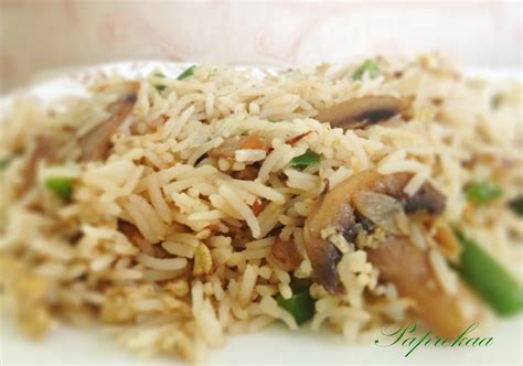 Paprekaa - Bon Appetit !!!: Mushroom Fried Rice