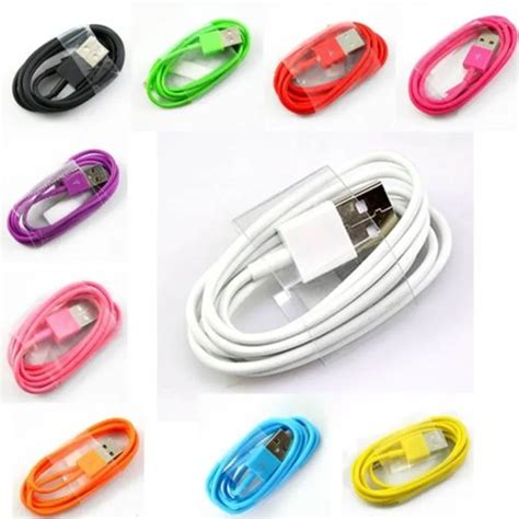 2pcslot Color 1m 3ft Usb Data Sync Charger Charging Cable Cord For Apple Iphone 5 5s 5c 6 Plus