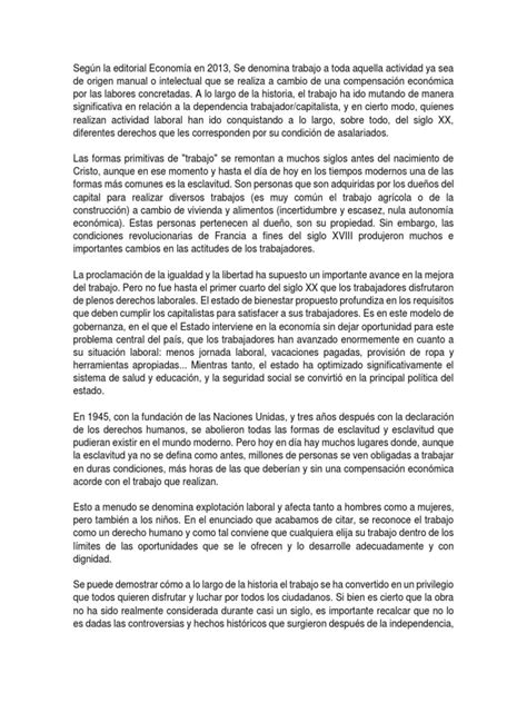 Historia Del Derecho Laboral En Panamá Y Su Importancia 2022 Pdf