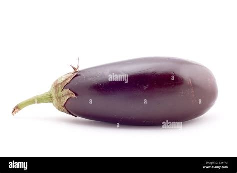 object on white raw food aubergine Stock Photo - Alamy