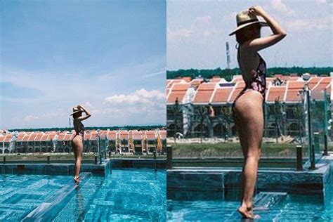 Mặc kín hẳn sau scandal clip nhạy cảm Văn Mai Hương hiếm hoi diện bikini khoe body nuột