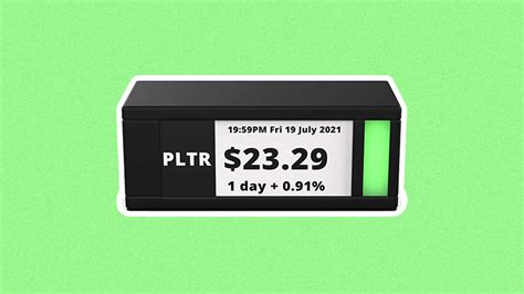 This Device Turns Your Desk Into A Stock Ticker Display M2 Magazine