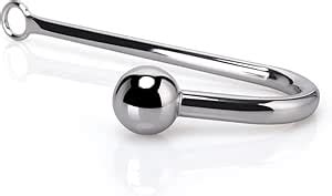 Naughty Drawer BDSM Anal Hook Metal Anal Hook With Metal Ball Anal Sex Toys Stainless Steel