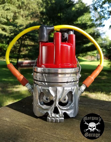 Skull Piston I Call Misfire From Morgan S Garage Automotive Decor