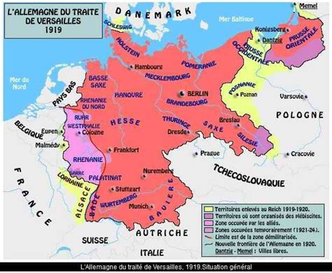 Carte Europe Carte De Leurope Apres Les Traites De Paix