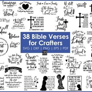 Bible Verse SVG Bundle for Cricut 38 Bible Verses for Crafters - Etsy