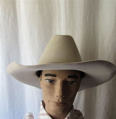 Resistol Texas Cowboy Hat Western Wear Beigegrey Vintage Etsy