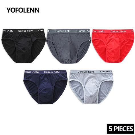 Lingerie En Maille Et Soie Pour Homme Sous V Tements Respirants Slips En Fiber De Bambou