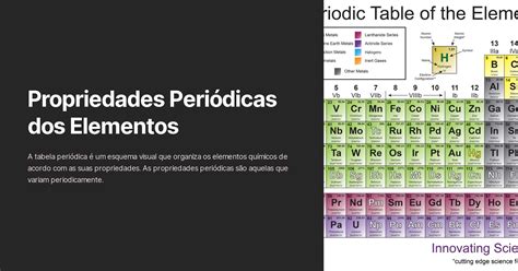 Qual é A Principal Propriedade Que Caracteriza Um Elemento Químico