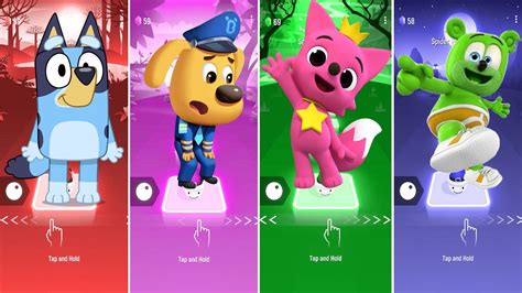 Bluey Bingosheriff Labradorpinkfonggummy Bear Who Is Best Tell