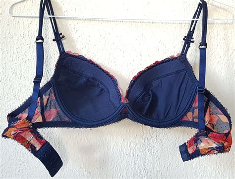 Vintage Lingerie Set Aubade Floral Embroidery Plunge Bra Panty Etsy