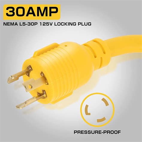 Realplus Nema L P To L R Adapter Power Cord Prong To Prong