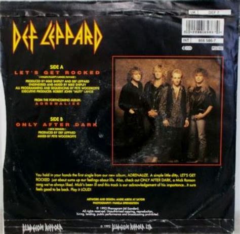 Def Leppard Let S Get Rocked 7 Inch Buy From Vinylnet