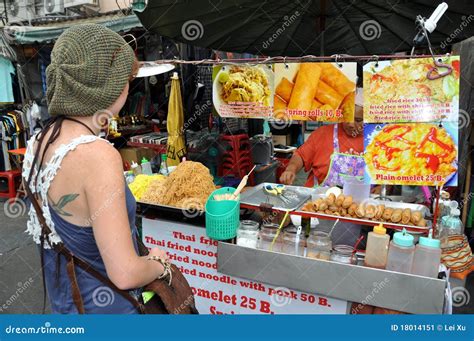 Bangkok Thailand Street Food Vendor Editorial Photo Image 18014151