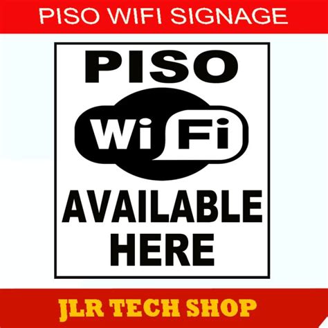 Piso Wifi Signage Affordable Sticker 4pcs Lazada PH