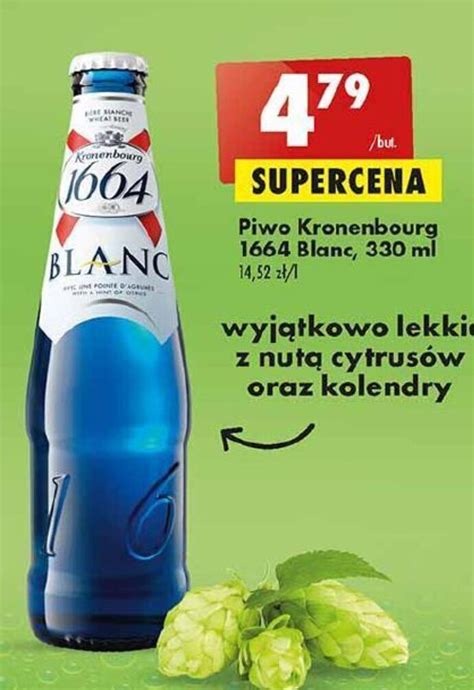 Promocja Piwo Kronenbourg 1664 Blanc 330 Ml W Biedronka