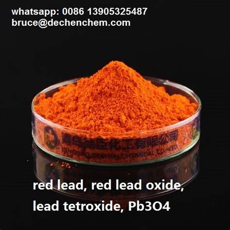 Red Lead Oxide Lead Tetroxide Pb O Cas Id Buy