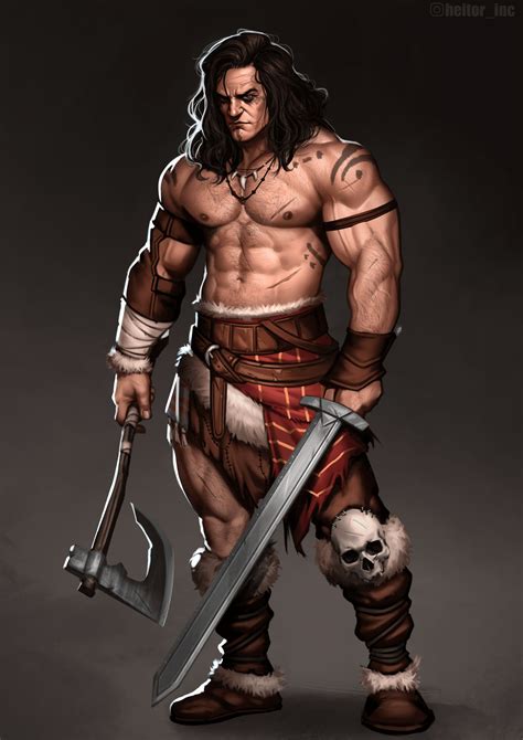 [Art][OC] The Barbarian : r/DnD