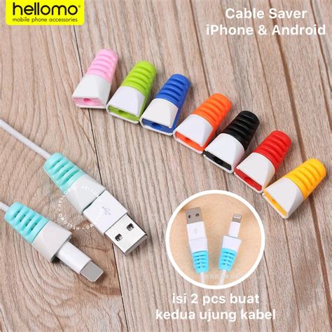 Jual Cable Protector Pelindung Kabel Lightning Saver Penutup Ujung