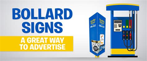 Bollard Post Signs - A Great Way to Advertise at the Pump! | Wilde Signs