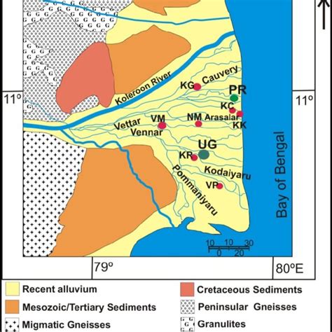 Geological Map Of Cauvery River Basin Modified After Santosh Et Al