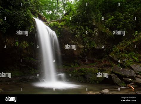 Grotto Falls in the Great Smoky Mountains Stock Photo - Alamy