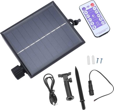 Solar Powered Led Outdoor String Lights Controller Panel Automatic