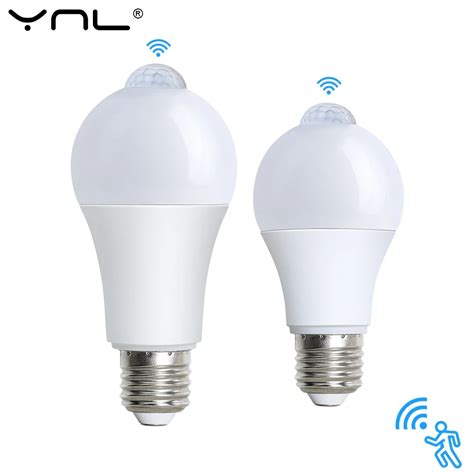 E27 LED PIR Motion Sensor Bulb 85 265V 12W 15W 18W LED Lamp Bulbs