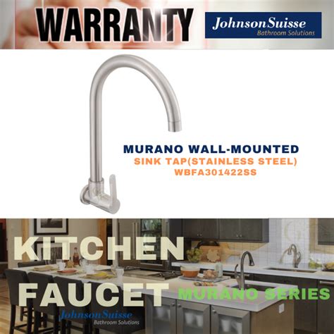 JOHNSON SUISSE MURANO WBFA301422SS STAINLESS STEEL 1 2 WALL MOUNTED