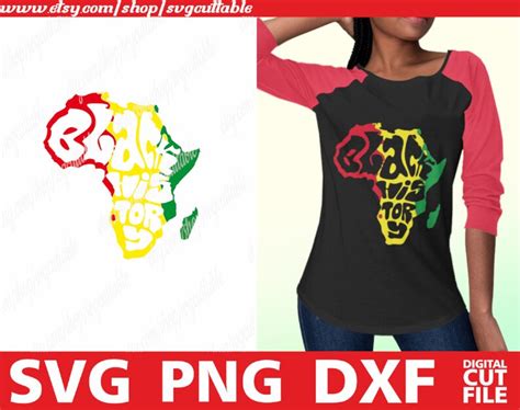 Black History Svg Africa Map African American Freedom Svg Etsy