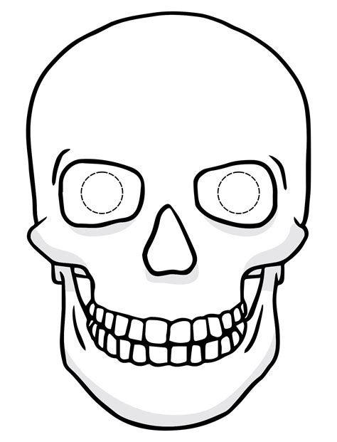 Skeleton Mask Template