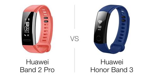 Huawei Band 2 Pro vs Honor Band 3 Comparison - WearVS