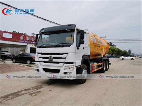 China Rhd Sinotruk Howo Liters Vacuum Septic Suction Truck