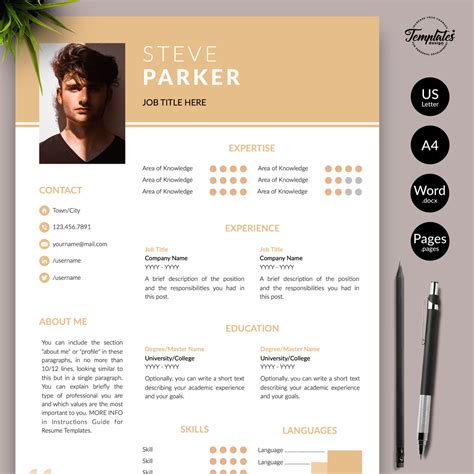 Do You Like Creative Resume Template Steve Parker Buy Now At Our