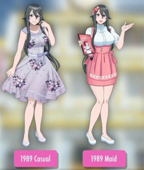 Two Anime Characters One In A Dress And The Other In A Short Pink Dress