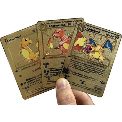 Pokemon Gold Card Generic Charizard St Edition Charmeleon And