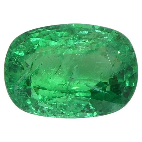 Ct Oval Green Emerald Gia Certified Zambia For Sale At Stdibs