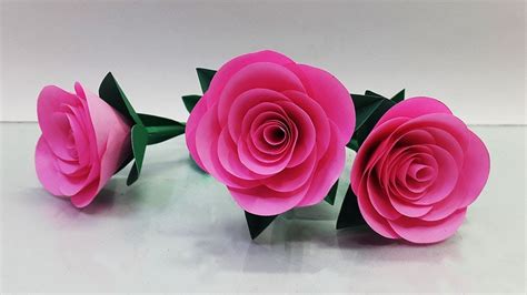 Realistic Paper Roses Tutorial Step By Step Diy Paper Flowers Its A