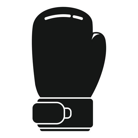 Boxing glove icon simple vector. Punch fight 15012342 Vector Art at ...