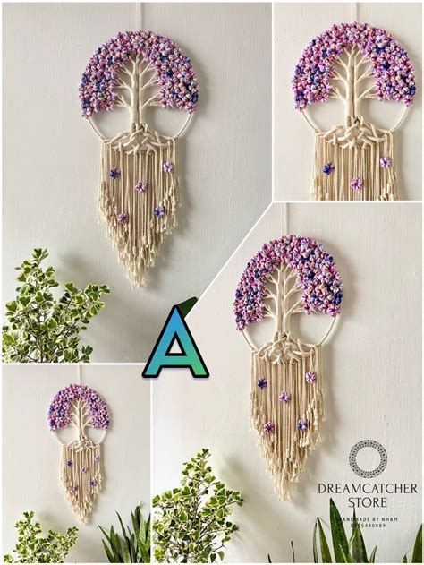 Tree Of Life Macrame Wall Hanging Handmade Macrame Wall Hanging Gift