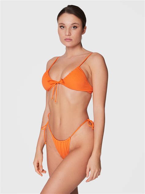 Seafolly Dół od bikini Sea Dive 40687 861 Pomarańczowy Modivo pl