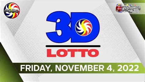 D Lotto Result Today Friday November Official Pcso Lotto