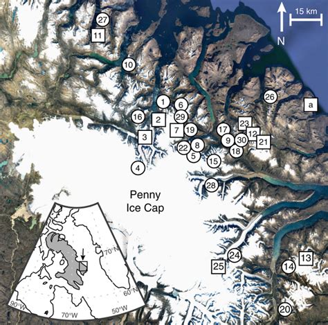 Rapidly Receding Arctic Canada Glaciers Revealing Landscapes