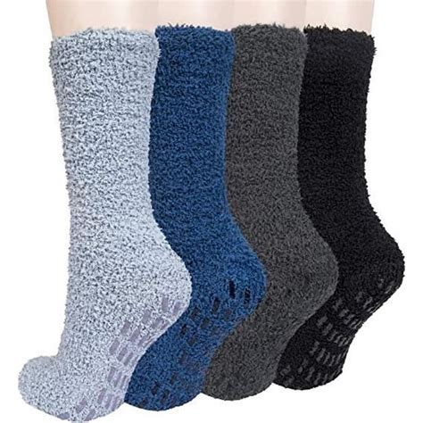 Chaussette Lot de 4 paires pour homme Hiver Chaudes Épaisse Pantoufles